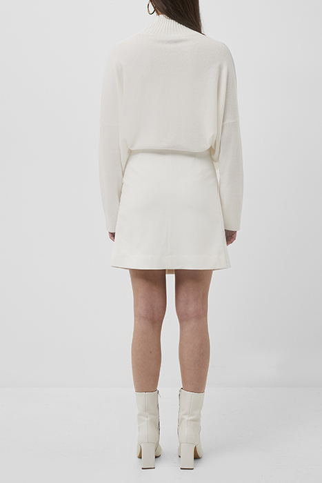 EATHA PATENT MIX SKIRT WHITE 2