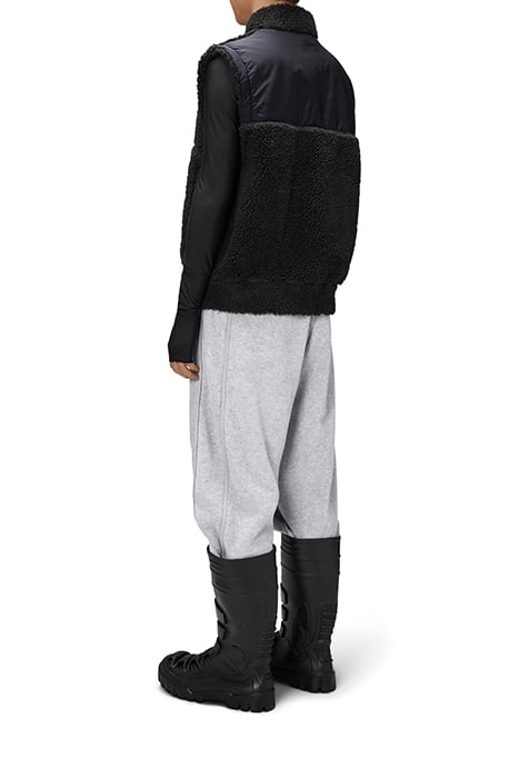 UNISEX KOFU FLEECE BOMBER VEST T1 BLACK 4