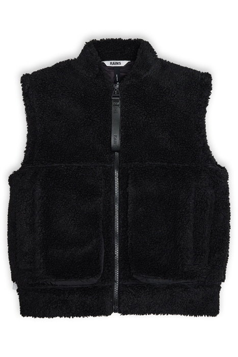 UNISEX KOFU FLEECE BOMBER VEST T1 BLACK 5