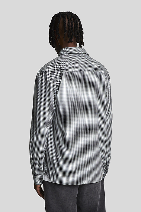 SHEPHERD CHECK SHIRT DARK NAVY/ WHITE 2
