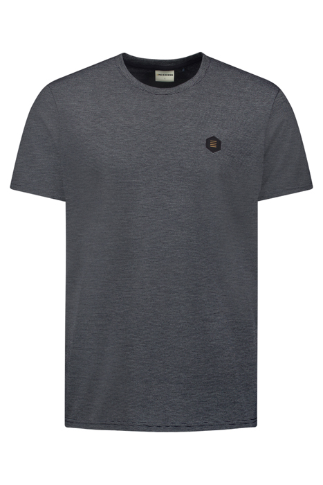 T-SHIRT CREWNECK 2 COLOURED STRIPES NIGHT 4