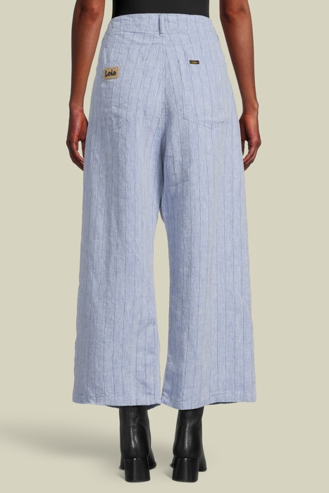 7226 LINEN PINESTRIPE BLUE RINSE PRINTED 2