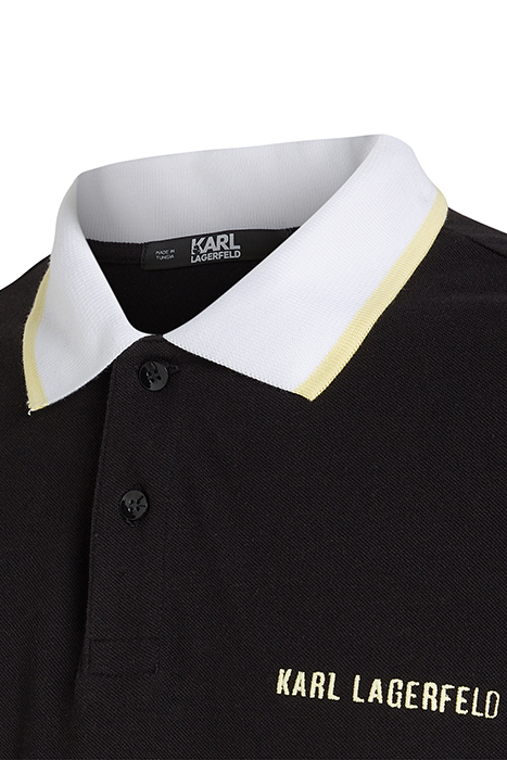 POP COLOR DETAIL POLO BLACK 3