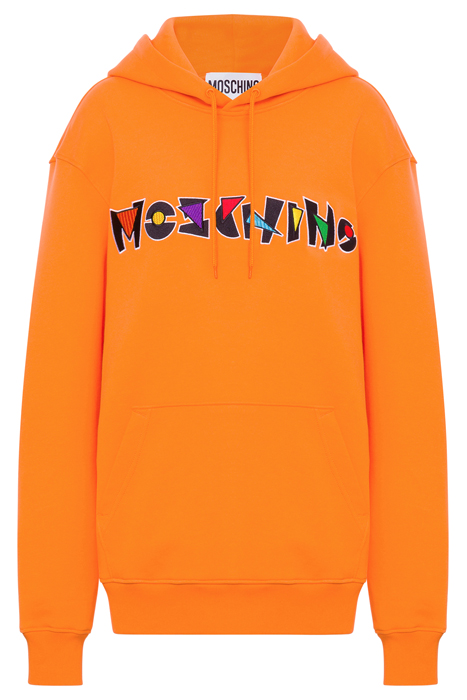 GEOMETRIC LOGO HOODIE ORANGE 3