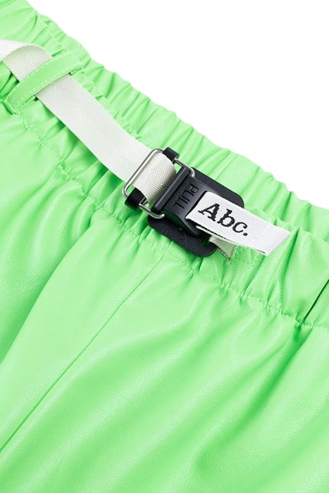 ABC. – FAUX LEATHER WORK SHORTS GREEN 5