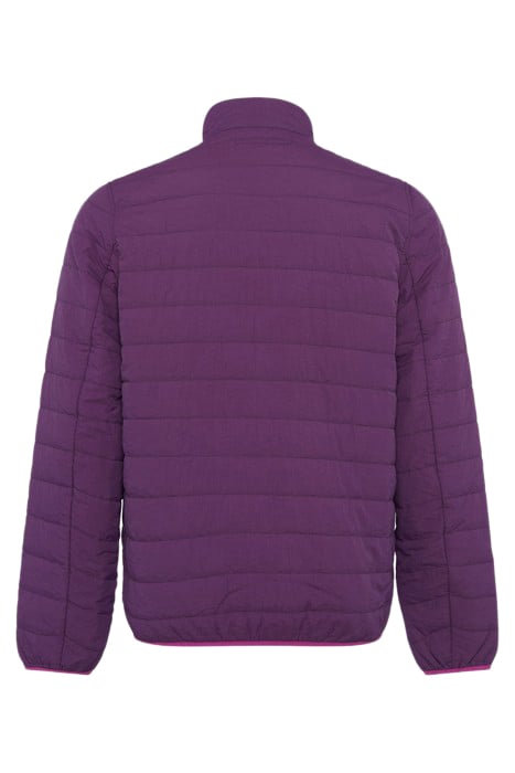 LT WT NYLON QUILTED ZIP JACKET PURPLE 2