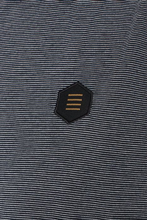 T-SHIRT CREWNECK 2 COLOURED STRIPES NIGHT 7