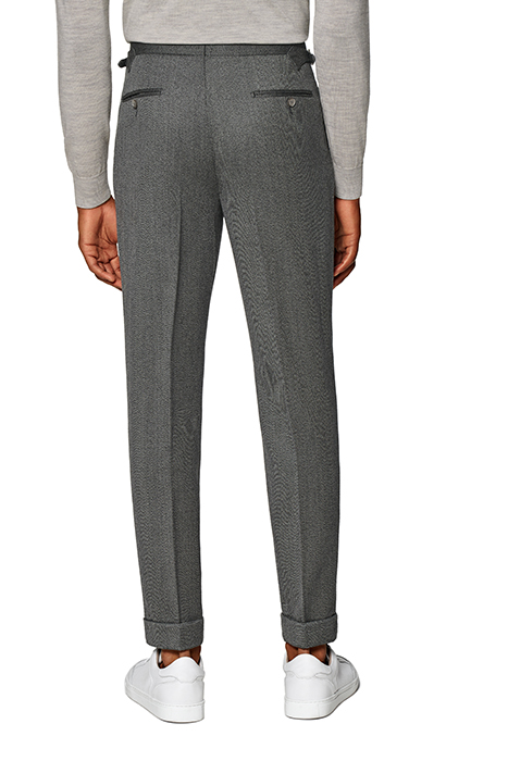 GREY SLIM LEG TAPERED TROUSERS GREY 2