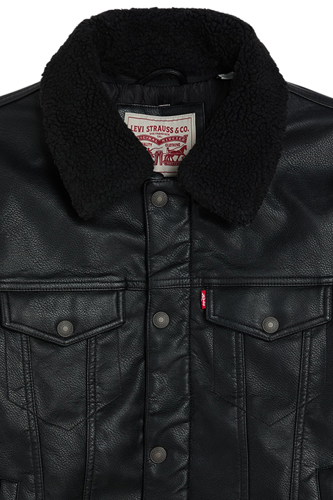 LSERELAXFIT LEATHER & BIKER JACKET BLACK 8