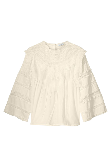 TOP COTTON VOILE WITH LACE IVORY 4
