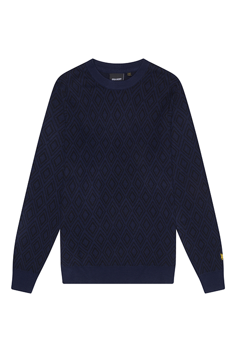 MONOGRAM INTARSIA JUMPER NAVY NIGHT 4