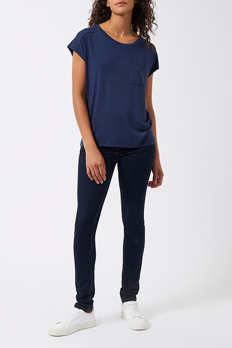 LORNA CORE SFT TCH JRSY RNK TP BLUE 2