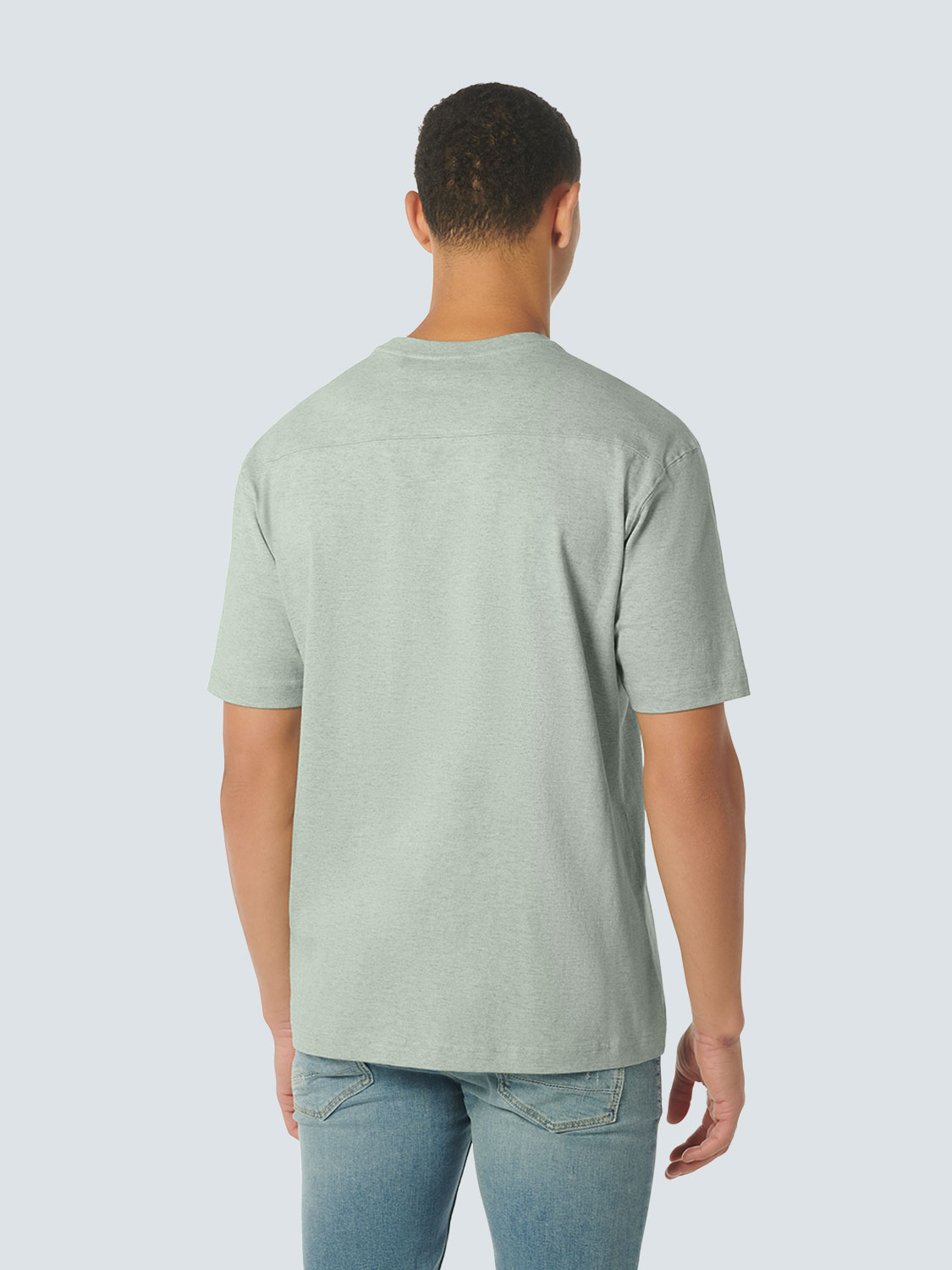 T-SHIRT CREWNECK MELANGE MINT 2
