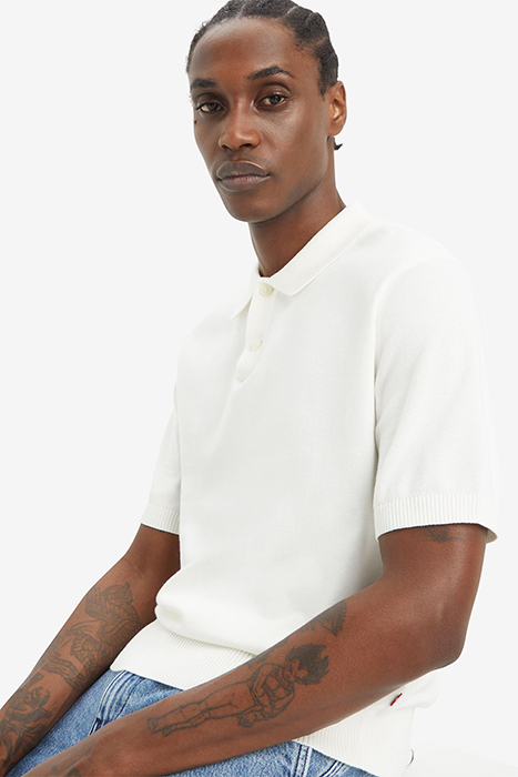 SWEATER POLO SHIRT WHITE 4