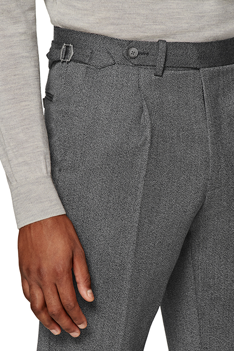 GREY SLIM LEG TAPERED TROUSERS GREY 5