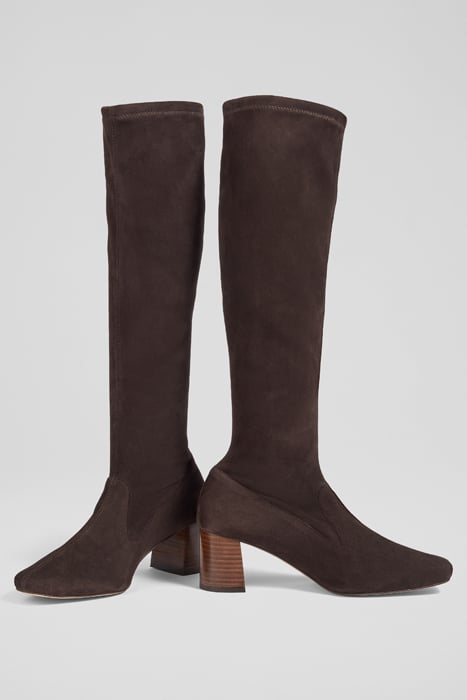 DAVINA STRETCH BOOTS CHOCOLATE 3