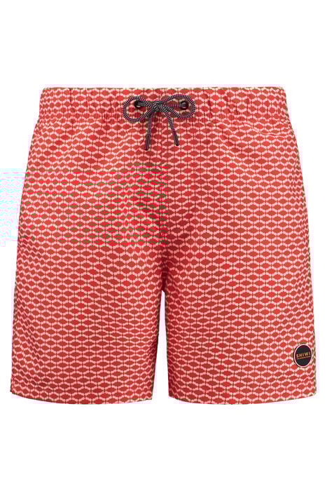 MEN SWIM SHORT HAMMAM MICRO PEACH TROPIC RED 4