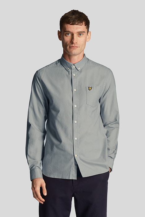 REGULAR FIT LIGHT WEIGHT OXFORD SHIRT SLATE BLUE 1
