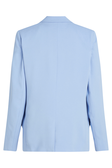 SATIN CREPE DBL BREASTED BLZR HYDRANGEA 2