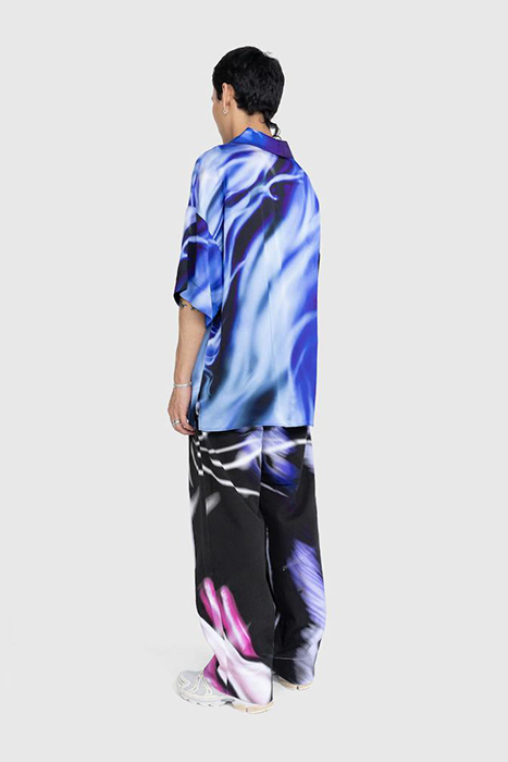 GERRIT JACOB – SATIN PRINTED SHIRT LILAC 3
