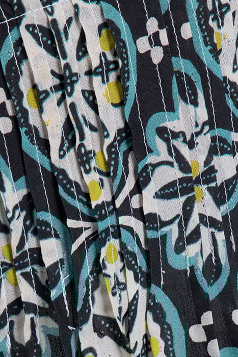 CHARLOTTE COTTON MIDI SKIRT BLACK 3