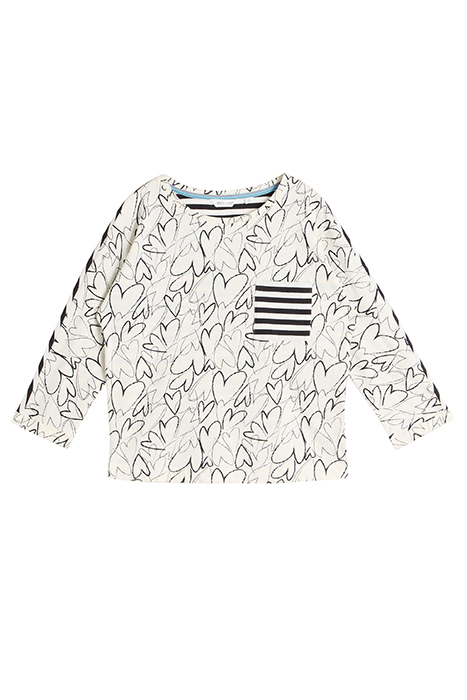 DEMI DOLMAN TOP WHITE PRINT 3