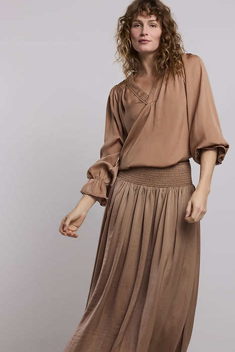 SKIRT DRAPEY SATIN DESERT 3