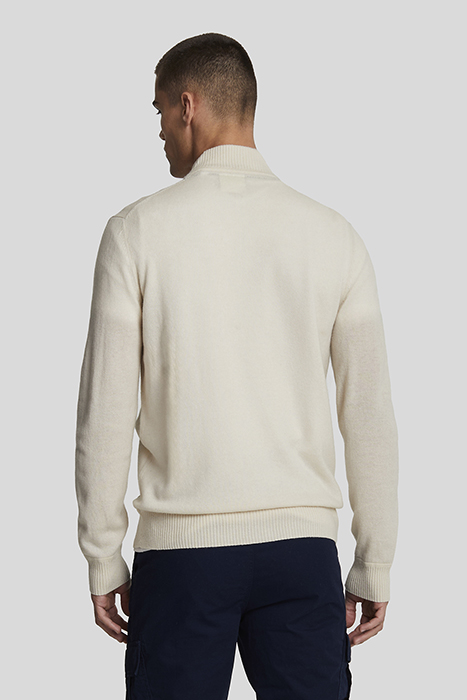 CASHMERE BLEND ZIP THROUGH JUMPER DISCOVERY KHAKI 2