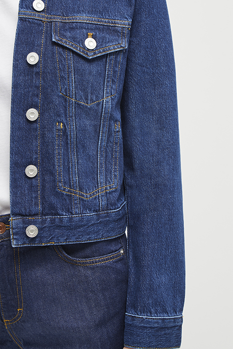 MACEE MICRO WSTRN DENIM LS JKT BLUE 3