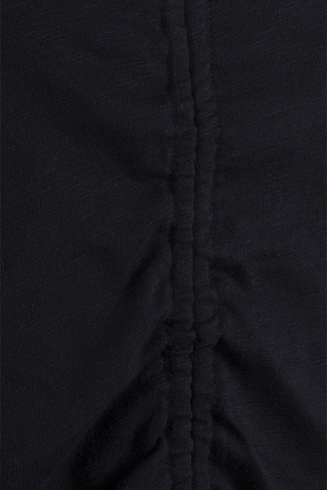 STRAP DETAIL RELAXED FIT TEE BLACK 3