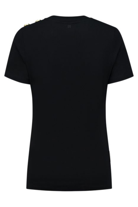 BUTTON T-SHIRT BLACK 2