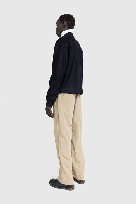 JIL SANDER – FULL-ZIP WOOL MELTON JACKET BLACK 3