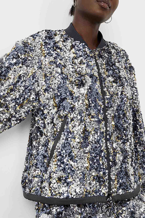 BINALO SEQUIN JACKET WHITE 4