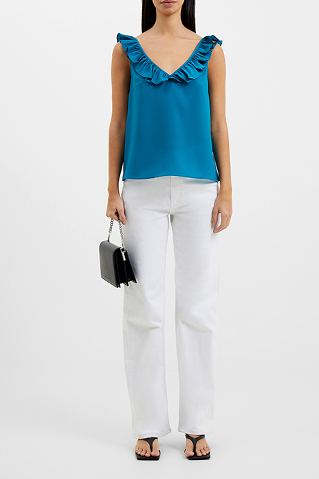 RECYCLED CREPE SLVLESS CAMI BLUE 2