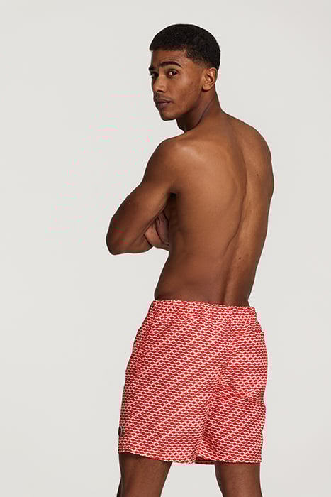 MEN SWIM SHORT HAMMAM MICRO PEACH TROPIC RED 2