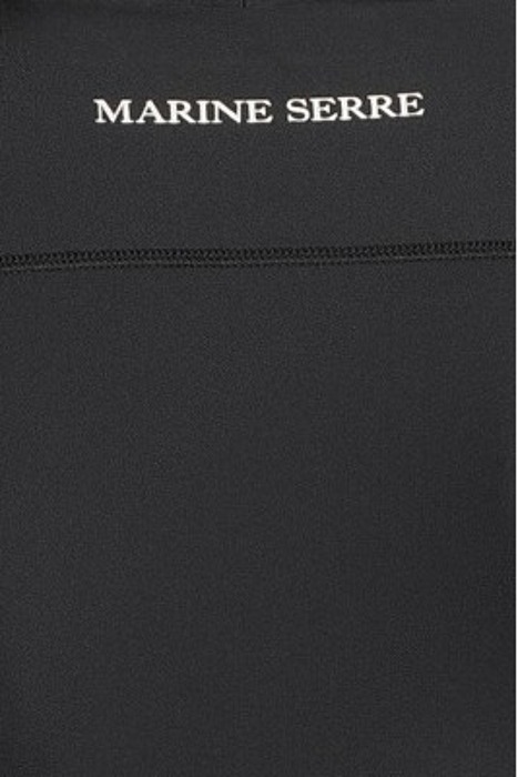 MARINE SERRE – ACTIVE JERSEY SECOND SKIN TOP BLACK 5