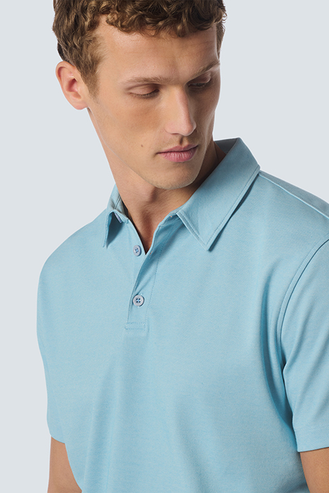 POLO 2 COLOURED PIQUE AQUA 6