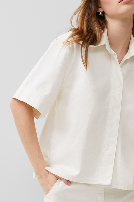 FINLEY DENIM SHORT SLEEVE SHIRT ECRU 4