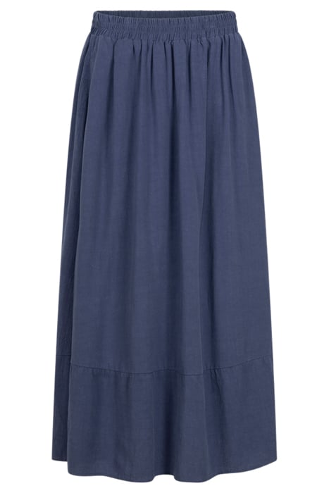 SKIRT WOVEN LONG BLUE INDIGO 3