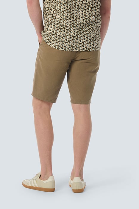 SHORT WITH LINEN GARMENT DYED ALMOND 2