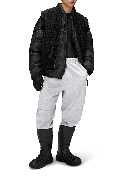 UNISEX KOFU FLEECE BOMBER VEST T1 BLACK 7