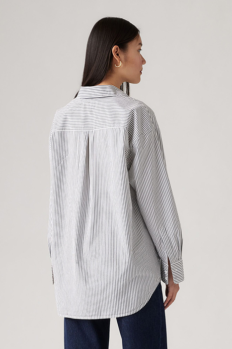 PIECED BUTTON-DOWN SHIRT WHITE 2