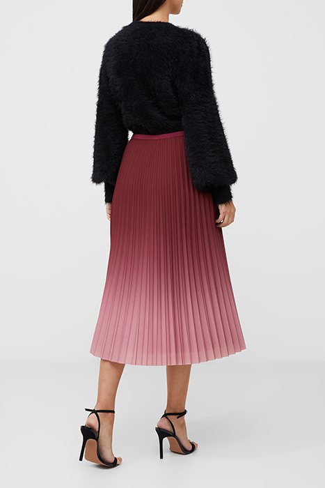 SUNBURST CREPE LIGHT SKIRT BROWN 2