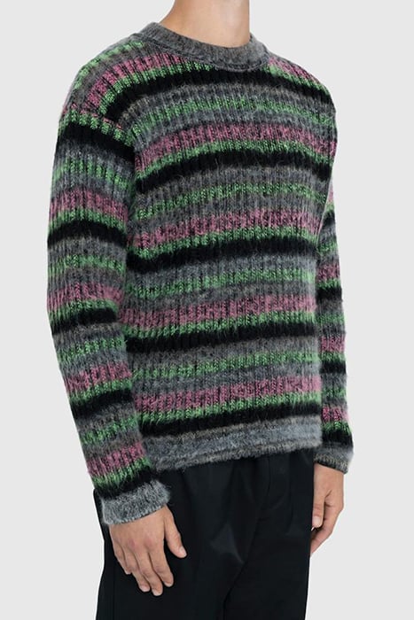 AGR – FUZZY MOHAIR CREWNECK SWEATER MULTI 3
