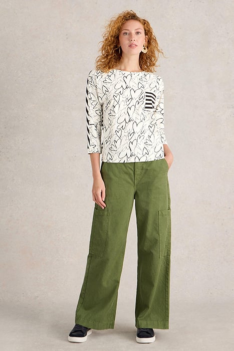 DEMI DOLMAN TOP WHITE PRINT 1