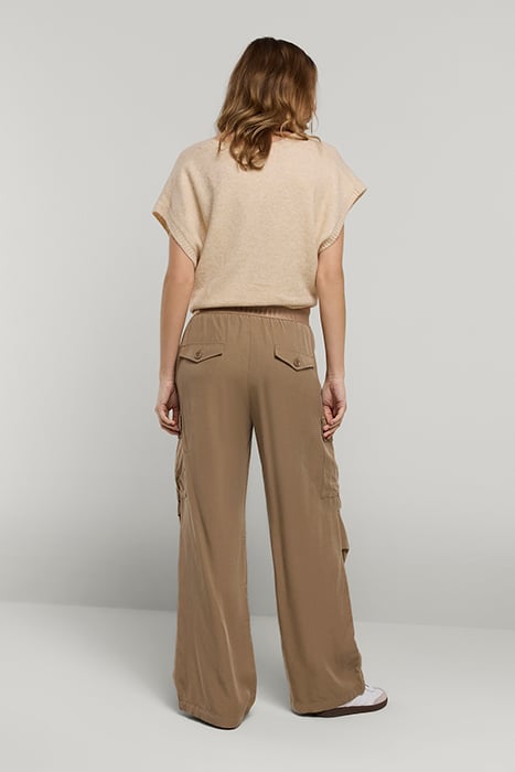 TROUSERS CARGO TENCEL FUNGHI 2