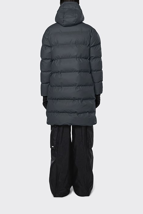 UNISEX LONG PUFFER JACKET SLATE 4