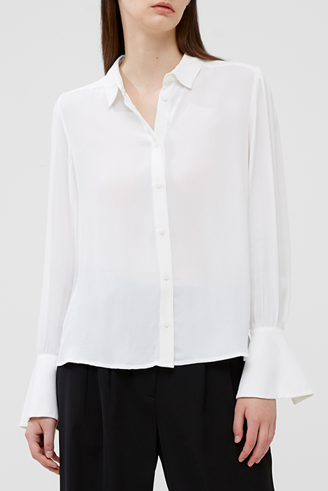 CECILE CREPE SHIRT SUMMER WHITE 1