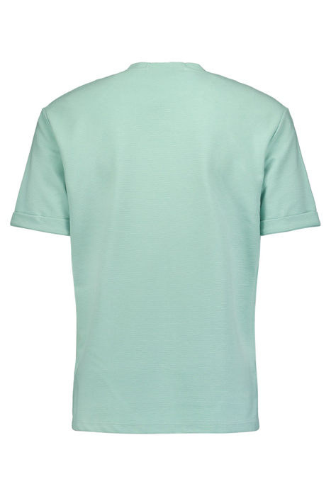 T-SHIRT CREWNECK SOLID JACQUARD MINT 2