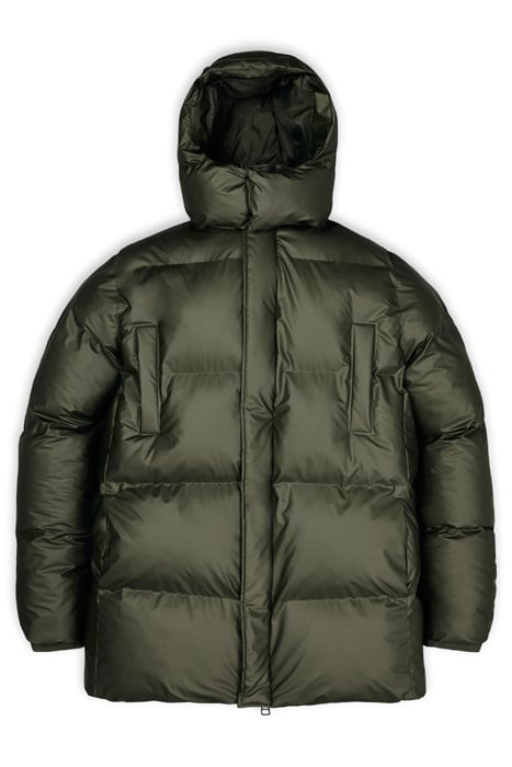 UNISEX BOXY PUFFER PARKA EVERGREEN 5
